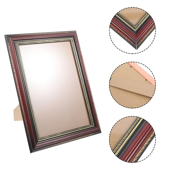 LEORX Assorted Color Plastic Photo Frame for Memorial Decor Chic Design Perfect for Home Display A4 Size