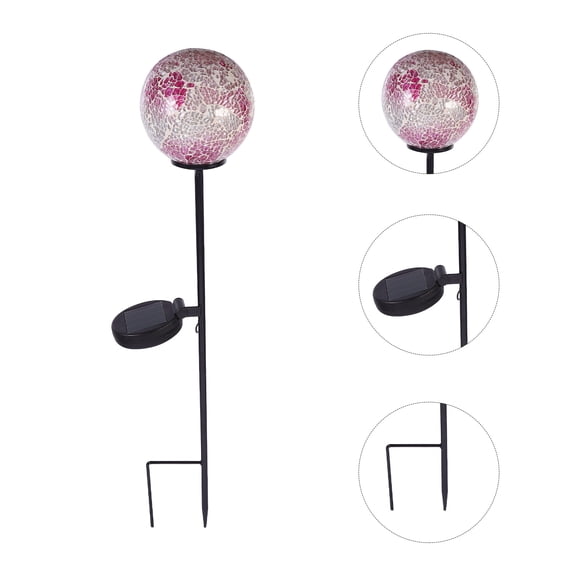 LEORX Assorted Color Solar Decorative Lamp with for Outdoor Use Patio Garden Yard 6.5 Inches