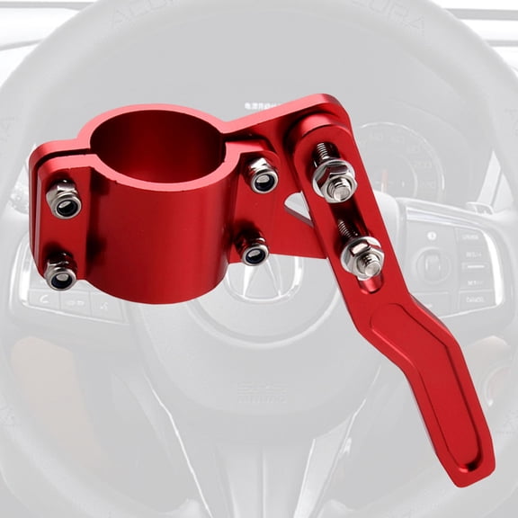 LEORX Red Aluminum Alloy Wheel Turn Rod Extension for Car Signal Lever Pole