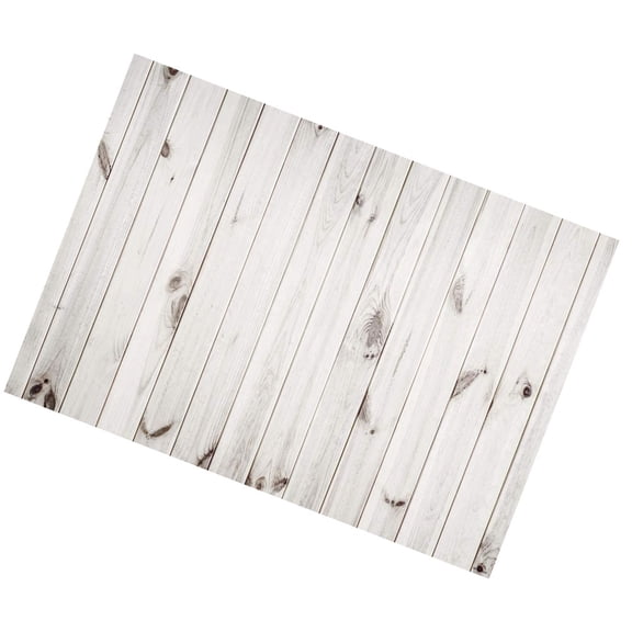 LEORX Photography Fabric Backdrop White Wood Grain Printed Durable Lightweight for Work Room
