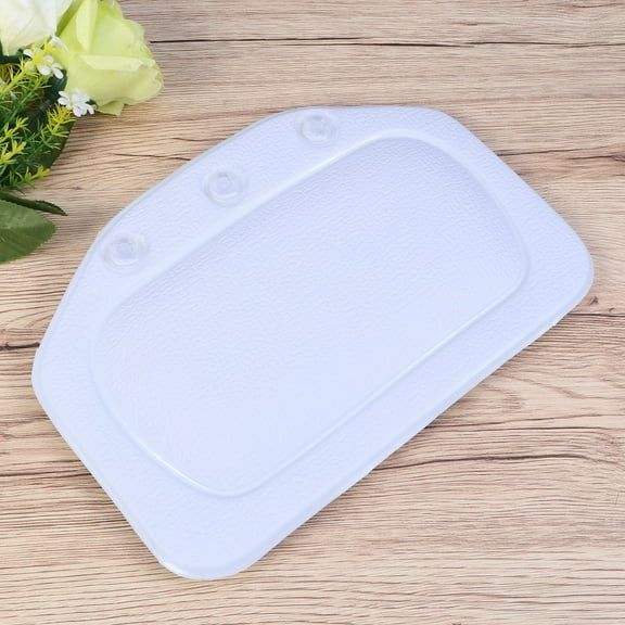 LEORX Flexible PVC Bath Pillow for Tub with 3 Suction Cups for Relaxing Spa Cushion