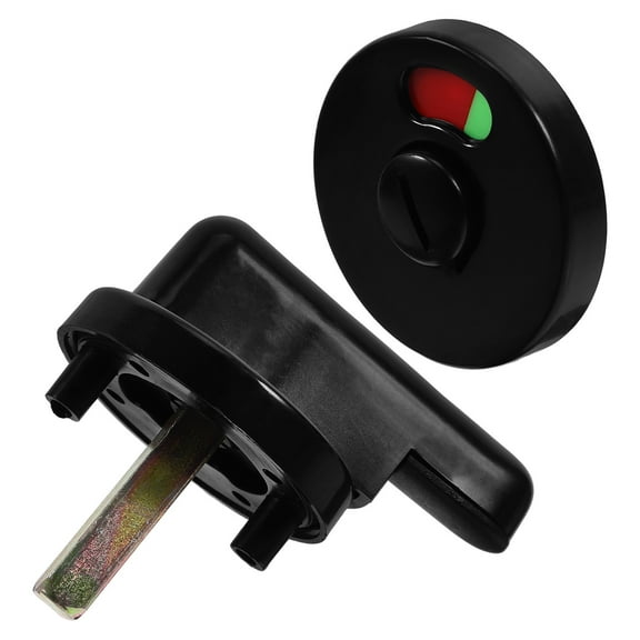 LEORX Round Indicator Door Lock Privacy Lock Black Nylon 1Pcs