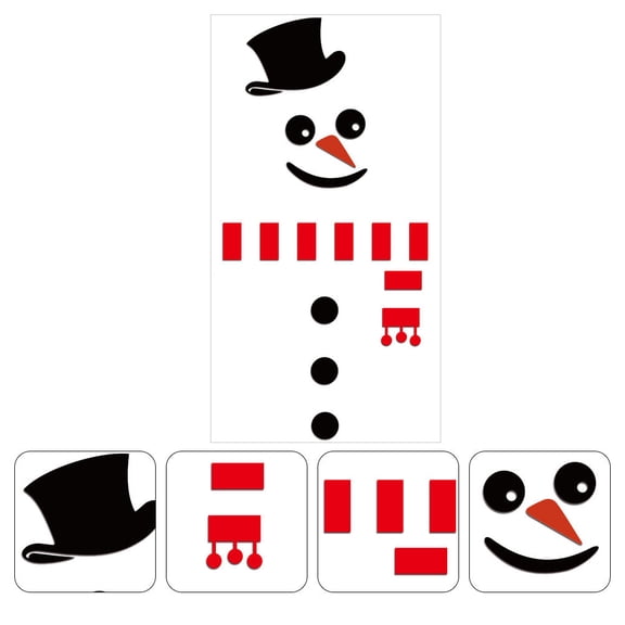 LEORX 1 Set Room Sticker Decal PVC Wall Decals for Shopwindow Holiday Decorations