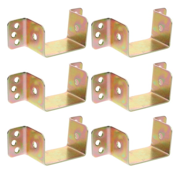 LEORX Iron Bed Rail Bracket 6Pcs For Bed Assembly Durability Enhancement