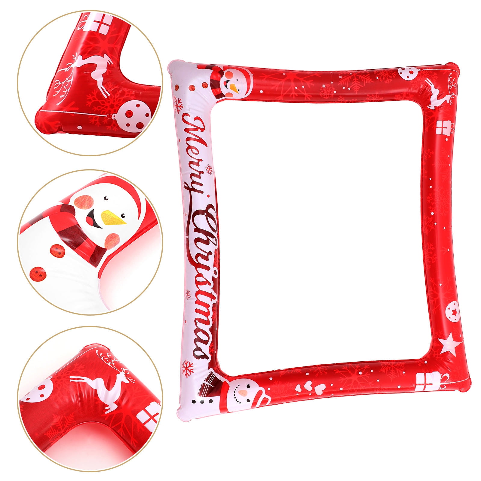 LEORX Birthday Frame Prop Inflatable Photo Frame Red for Office Parties ...