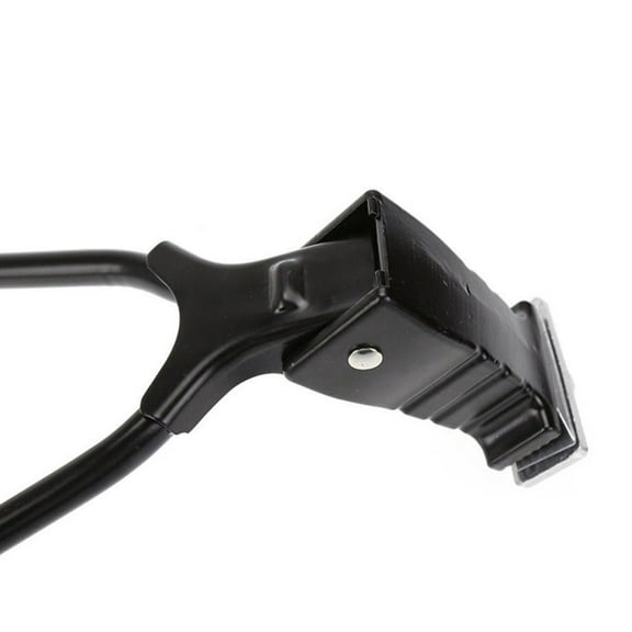 LEORX 1Pc Black Foldable Double Leg Bike Kickstand Holder Aluminium Alloy Support