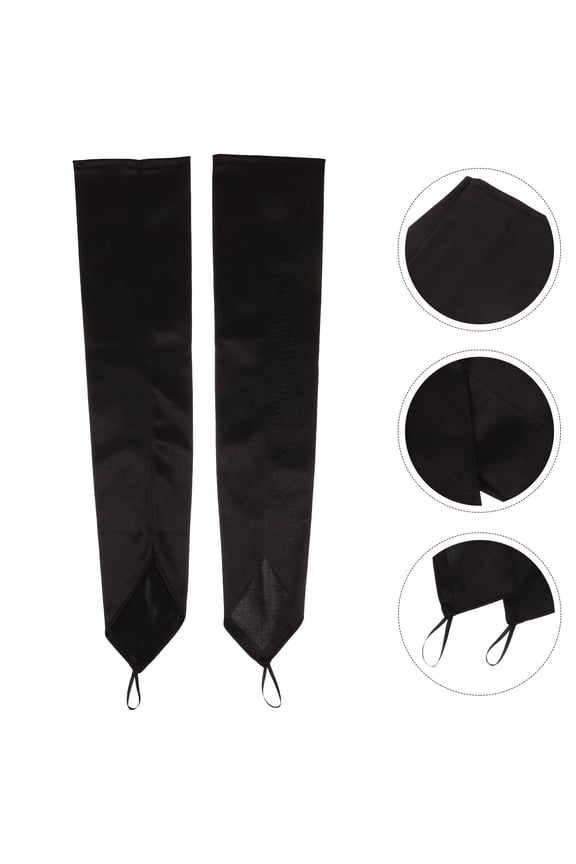 Gloves Vintage Satin Design 1 Pair 19.7x3.5x0.08in Elbow Length