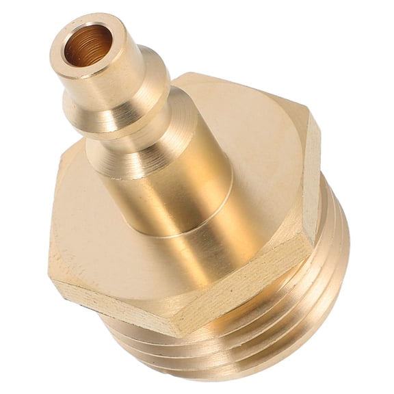 LEORX Golden Rv Blowout Plug Adapter for Air Compressor Quick Connect Garden Hose Fitting