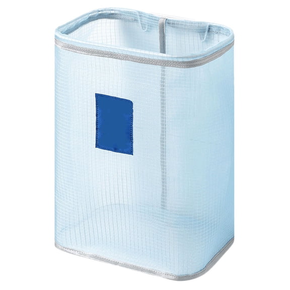 LEORX Blue Foldable Clothes Basket Made of Nylon Cloth for Storage Wall Mounted Design