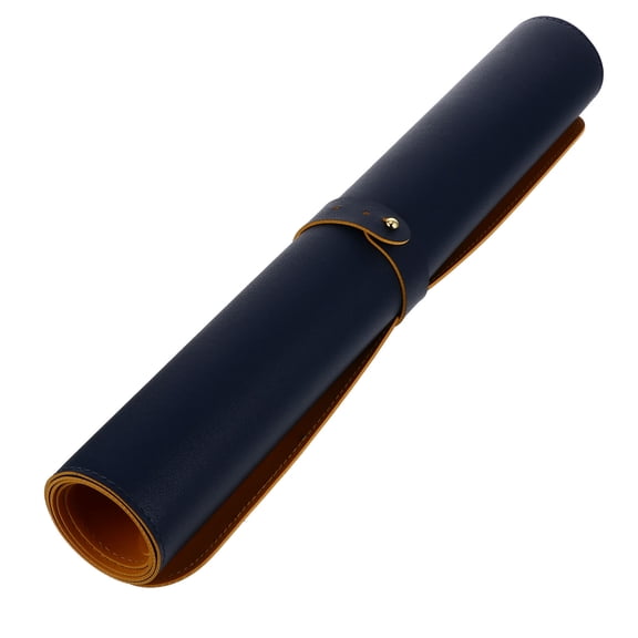 LEORX Blue PU Mouse Pad Comfortable Touch for Computer 1Pack