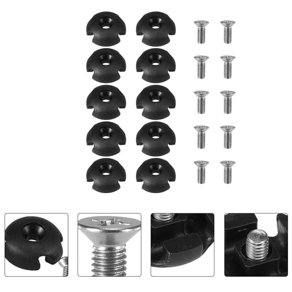 LEORX Boat Rope Guide Clip Boats Kayak Anchor Kit Canoe Equipment 3.1X3.1X0.6CM Black