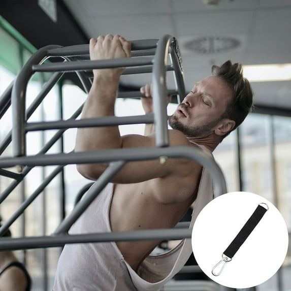 LEORX Bodybuilding Accessories Pull-up Hanging Straps Black Braid for Home Use