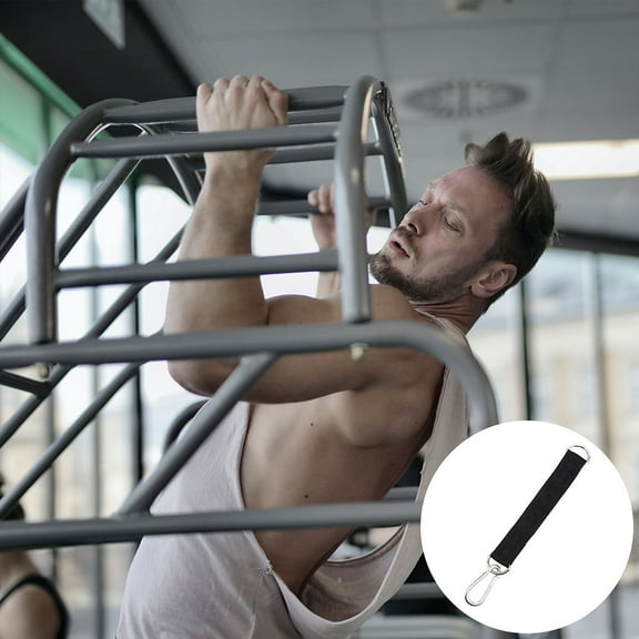 LEORX Bodybuilding Accessories Pull-up Hanging Straps Black Braid for Home Use