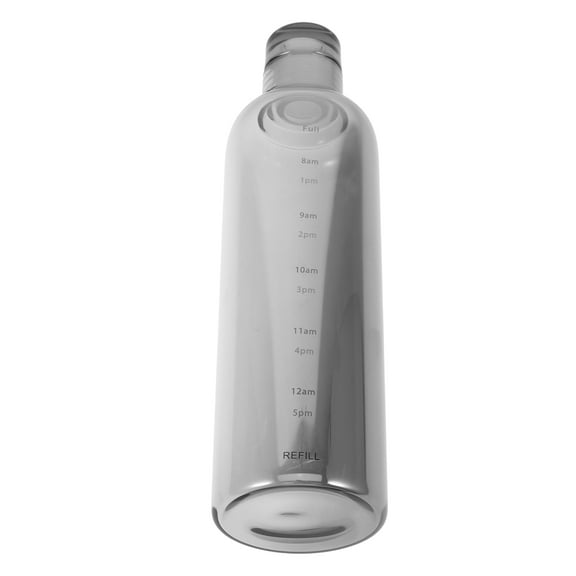 LEORX Borosilicate Glass Water Jug for Drinking with Time Scale Grey Large Capacity for Outdoor Fitness