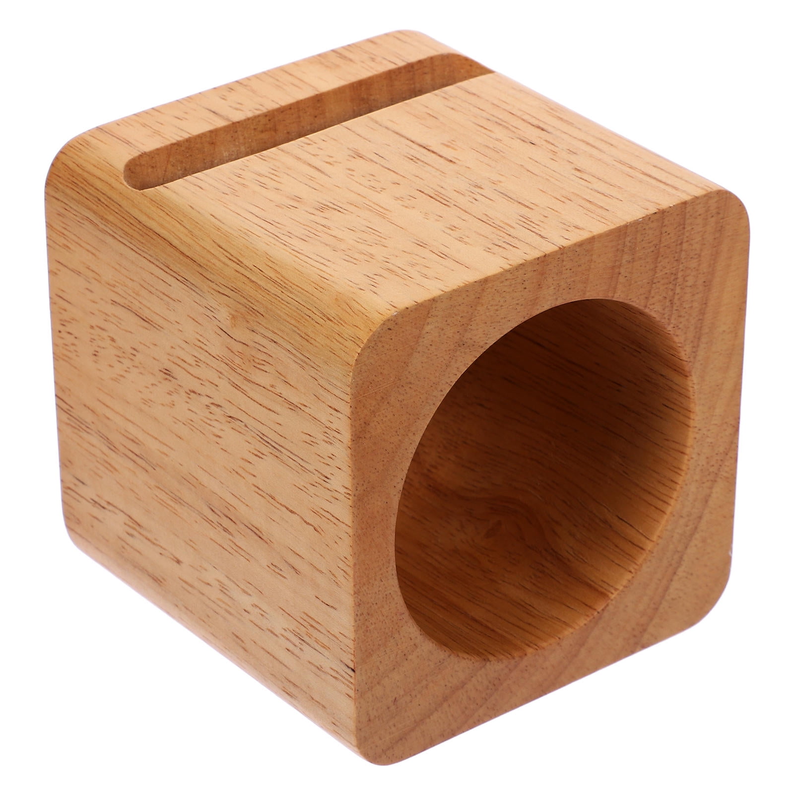 LEORX Brown Plastic Phone Stand with Passive Sound Amplification for Indoor and Outdoor Use 6.5 x 6.5 x 6.5 inches