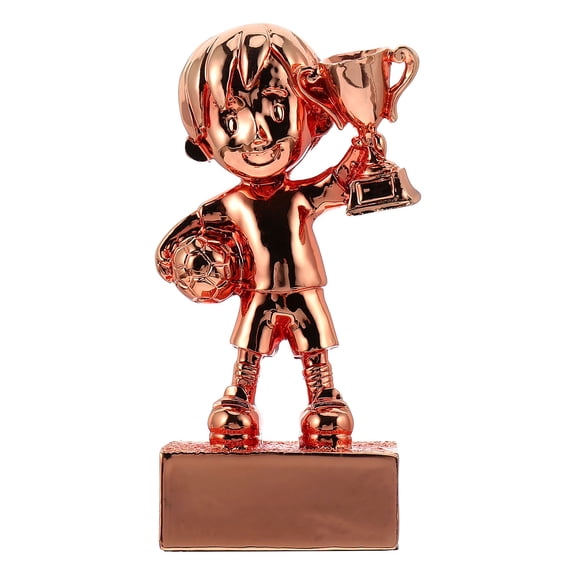 LEORX Brown Synthetic Resin Football Trophy for Decor with Craftsmanship and Stylish Design 5 Inch