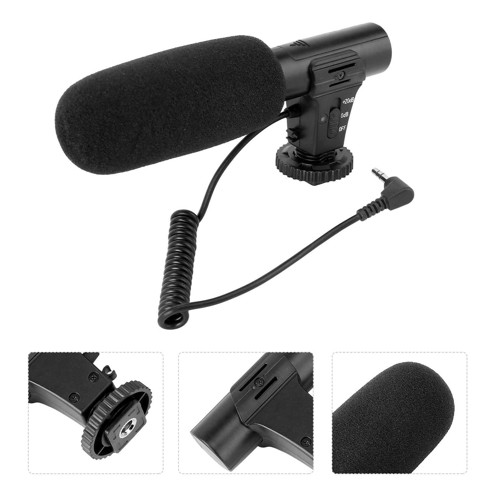 LEORX Camera Microphone for Filming Microphone Alloy Shock-resistant ...