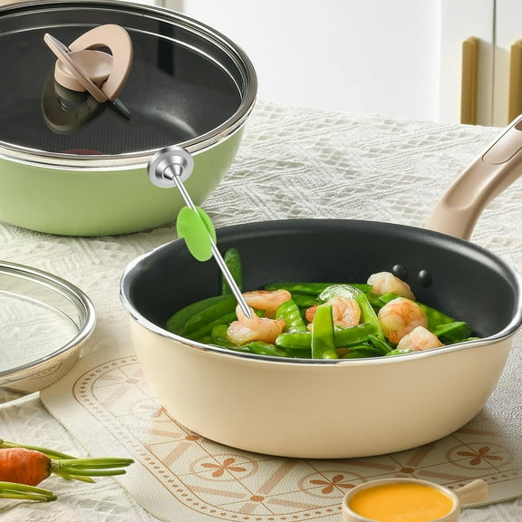LEORX Universal Silicone Thermometer Clip Light Green Pot Holder for Cooking and Candy Making