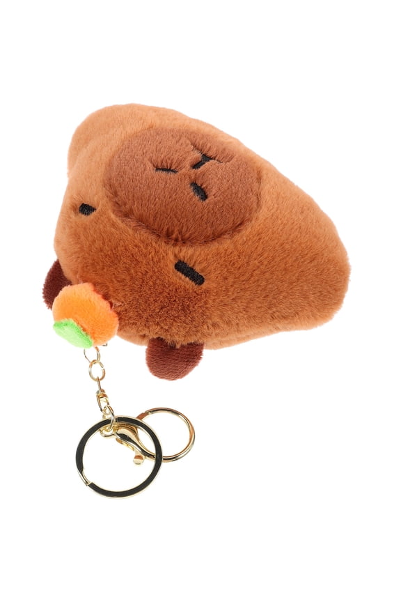 Capybara Backpack Keychain Plush Key Chain Bag Accessory for Students 1 Pcs