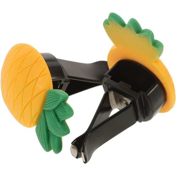 LEORX 2Pcs Cute Car Air Freshener Vent Clips with 3D Pineapple Design for Car Interior Decoration