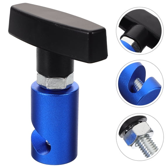 LEORX Car Hood Prop Clamp 2Pcs Blue Aluminum for Easy Installation and Stable Support in Repairs