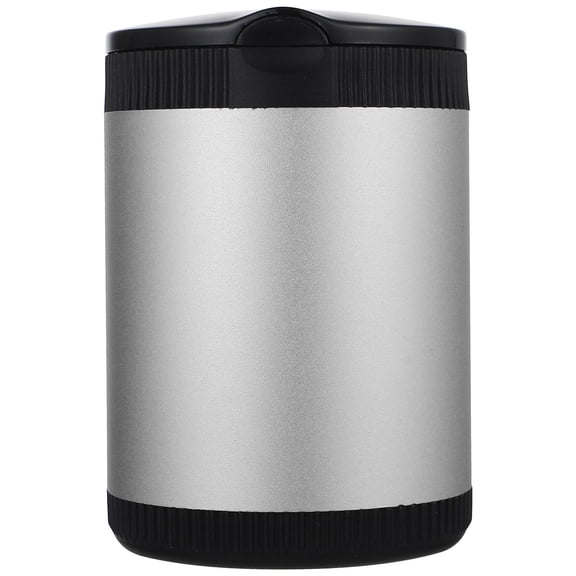 LEORX Car LED Ashtray with Light for Vehicle Silver Aluminum Alloy Small Size Beautiful Delicate Flame Retardant