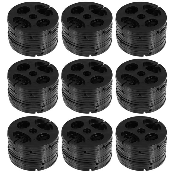 LEORX 100Pcs Plastic Seat Buckles Black Simple Installation Buckles for Car Cushions