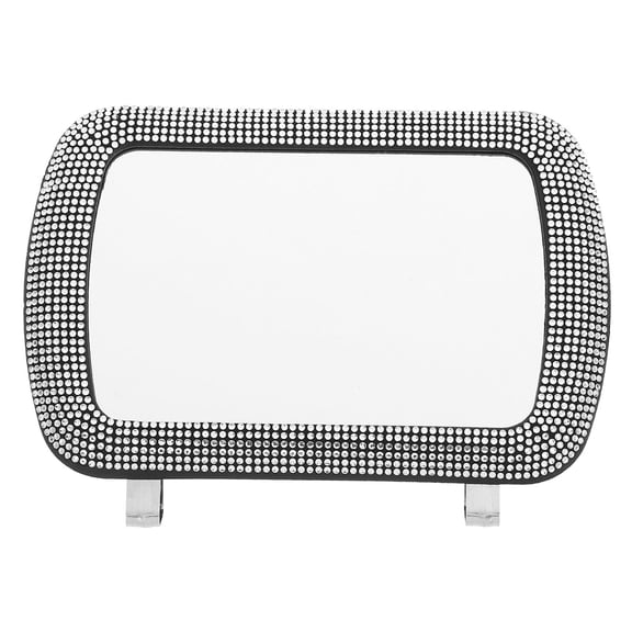 LEORX White Car Visor Vanity Mirror with Adjustable Angle for Makeup Use