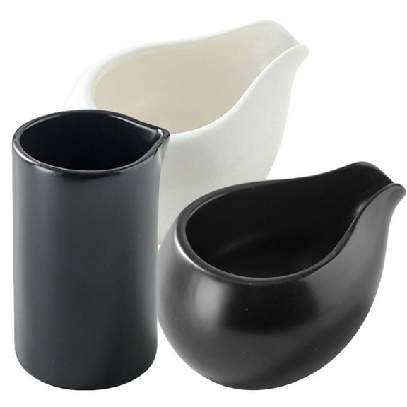 LEORX Ceramic Sauce Boat for Home Use Assorted Color Lightweight and Portable Perfect for Sauce Dispensing 1 Set