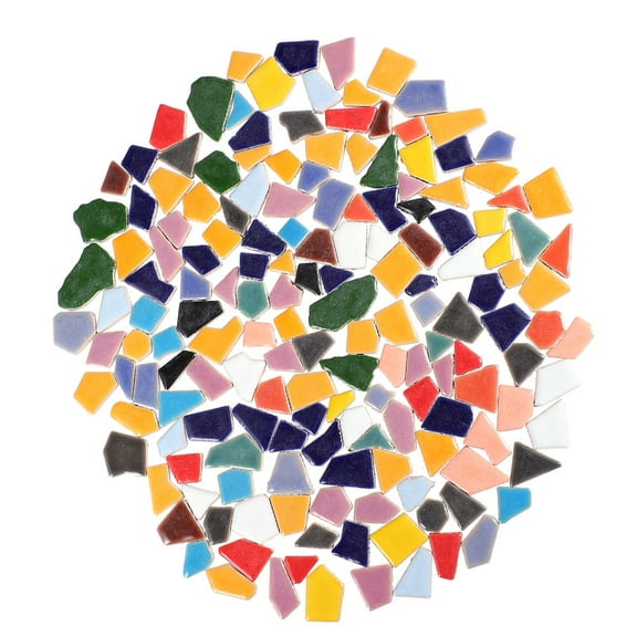 LEORX Ceramic Tiles for Decoration with Irregular Shapes and Sizes 400g