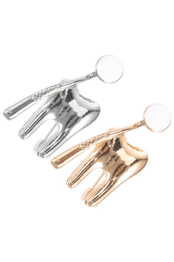 Charming Alloy ToothShaped Brooch Pin for Hats Clothes Decorative Nurse present Assorted Color
