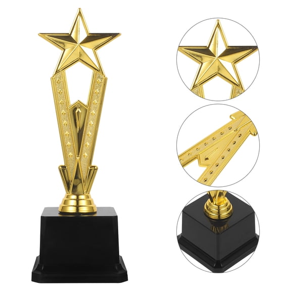 LEORX Cheer Trophies Trophy Golden ABS for Competitions 1Pack