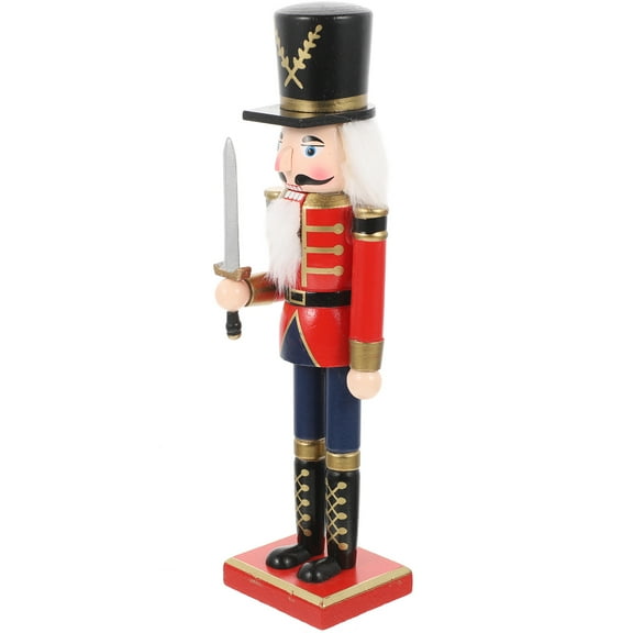 LEORX Christmas Nutcracker Tags Nutcracker Figurine Red Wood present 1Pcs