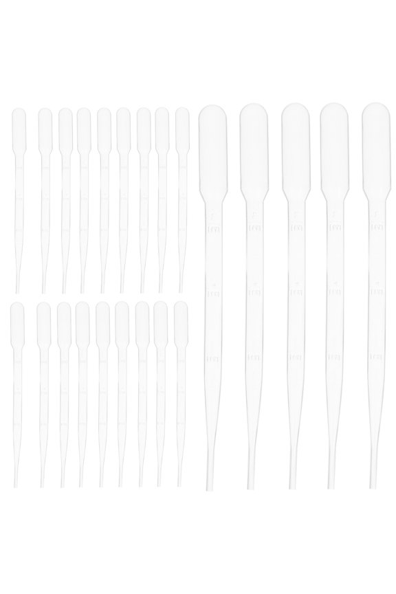 Clear Scale Dropper for Laboratory Use Calibrated Markings Plastic 3ML