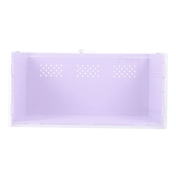 LEORX Climbing Pet Feeding Box Acrylic Reptile Corner Feeder for Home Breeding 1Pack