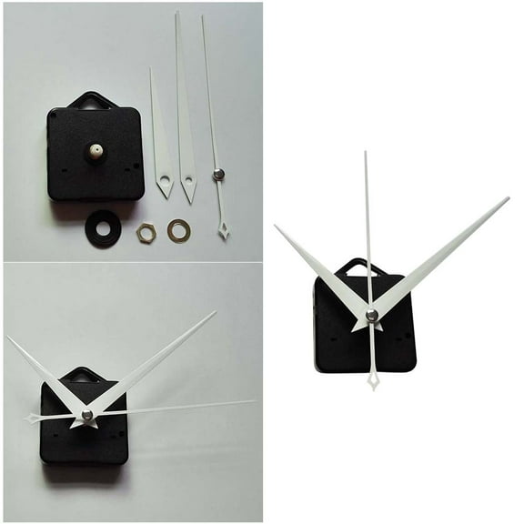 LEORX Clock Mechanism Quartz White for Clock Makers and Hobbyists 1 Set