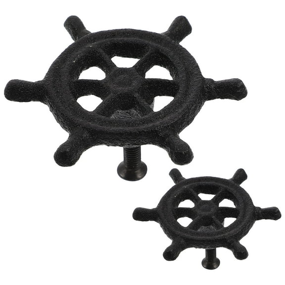 LEORX Coastal Door Knobs Cast Iron Drawer Handles Cabinet Pulls Cupboard Handle Ocean Theme