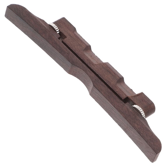 LEORX Coffee Alloy Guitar Bridge with Saddle for Archtop Jazz Guitar Lightweight Durable Accessory 4.5"x 2.5"