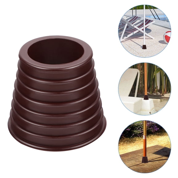LEORX Cone Wedge Spacer for Umbrella 1Set Brown Plastic for Patio Table Outdoor
