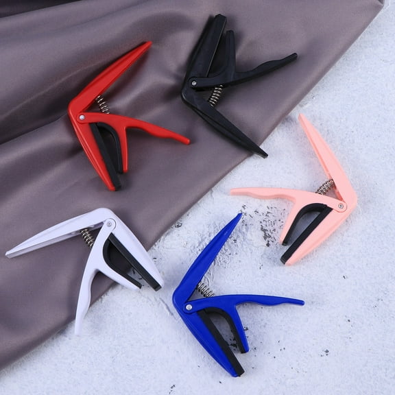 LEORX Spring Loaded Ukulele Capo with Silicone Padding and Zinc Alloy Build