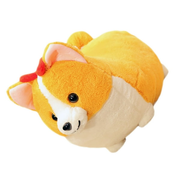 LEORX Cute Soft Toy Corgi Toy Plush Orange 1Pack