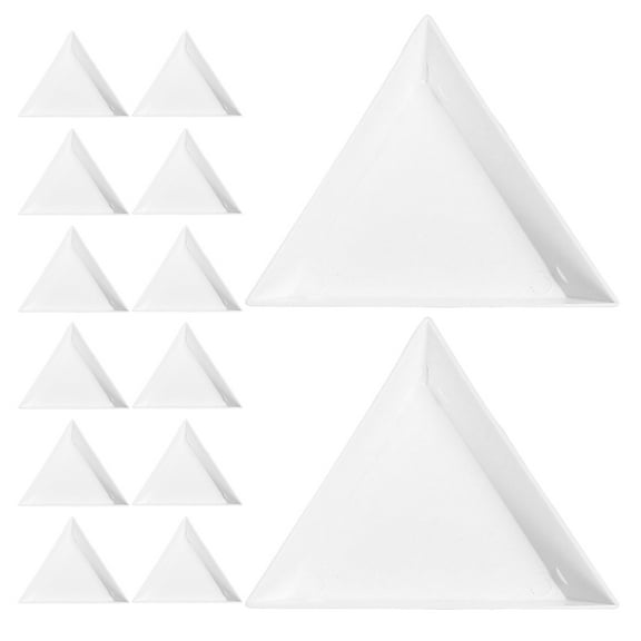 LEORX Art Diy Sorting Tray 40Pcs White Plastic for Nail Art and Jewelry Makers