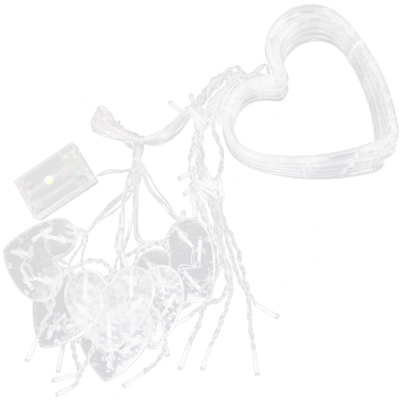 LEORX Battery Powered White LED ng Lights for Window and Bedroom Decor