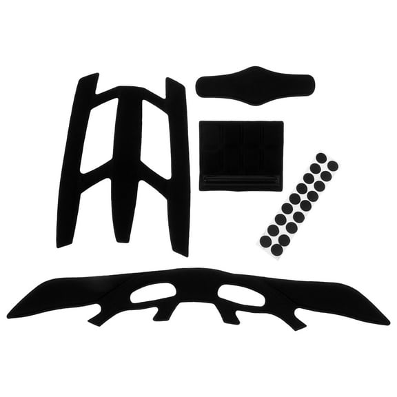 LEORX Cycling Helmet Lining Moisture Wicking Black Sponge for Cyclists 1 Set