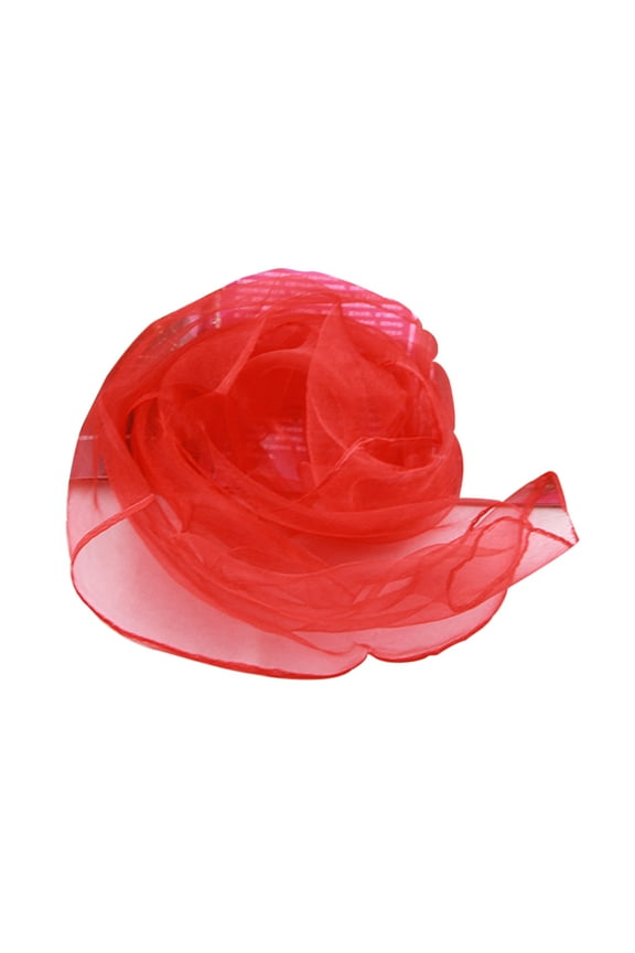 Dancing Hand Scarf Red Chiffon 1Pcs Performance Props Family Travel Dance Accessories