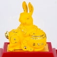 thumbnail image 1 of LEORX Lovely Bunny Figurine Multi Color Rabbit Decoration for Home and Desktop Display, 1 of 5