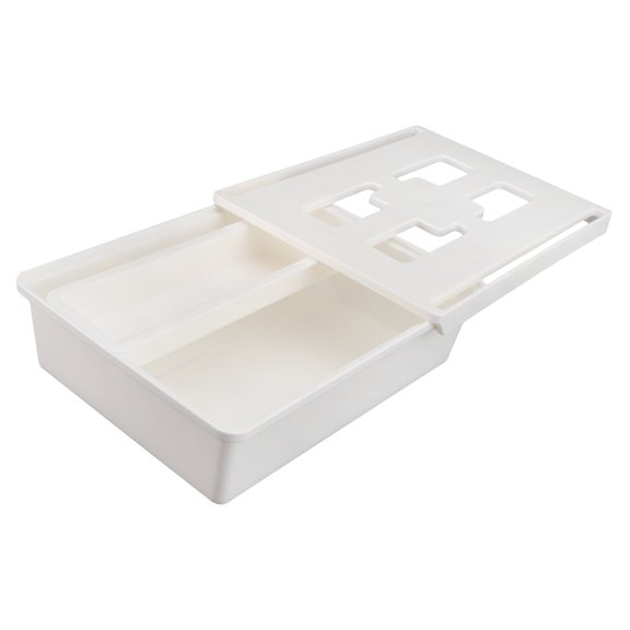 LEORX Under Table Storage Organizer Rectangular Storage Box for Adults 1Pack