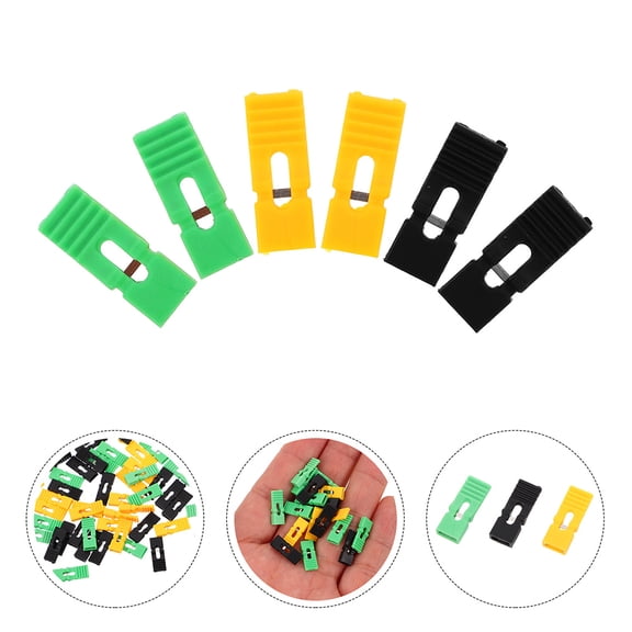 LEORX Circuit Board Jumper Cap Green Diy Circuit Cap 30Pcs 0.51X0.20X0.08In