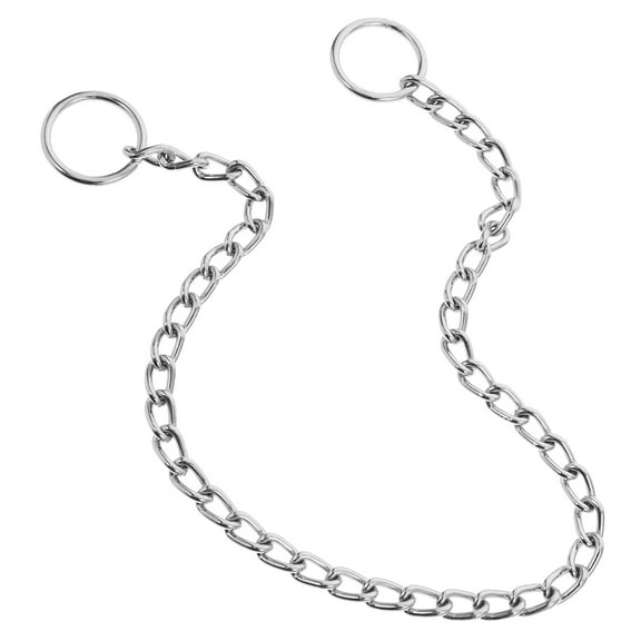 LEORX Metal Dog Collar Chrome Chain For Small Dogs 1Pcs