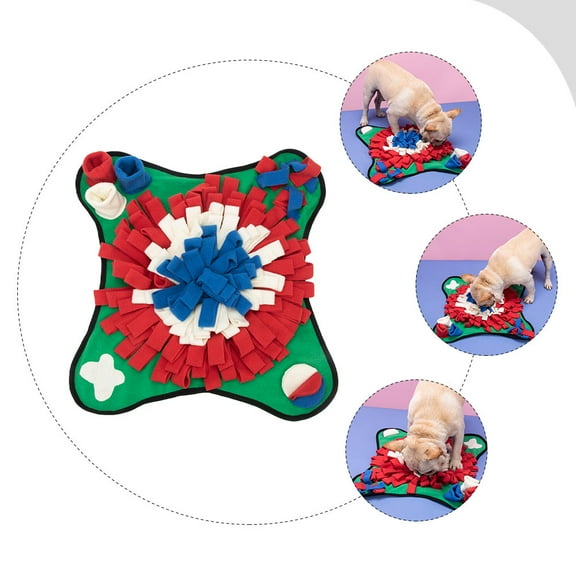 LEORX Dog Sniff Mat for Nose Work and Feeding Training Made of Durable Polar Fleece 1pc